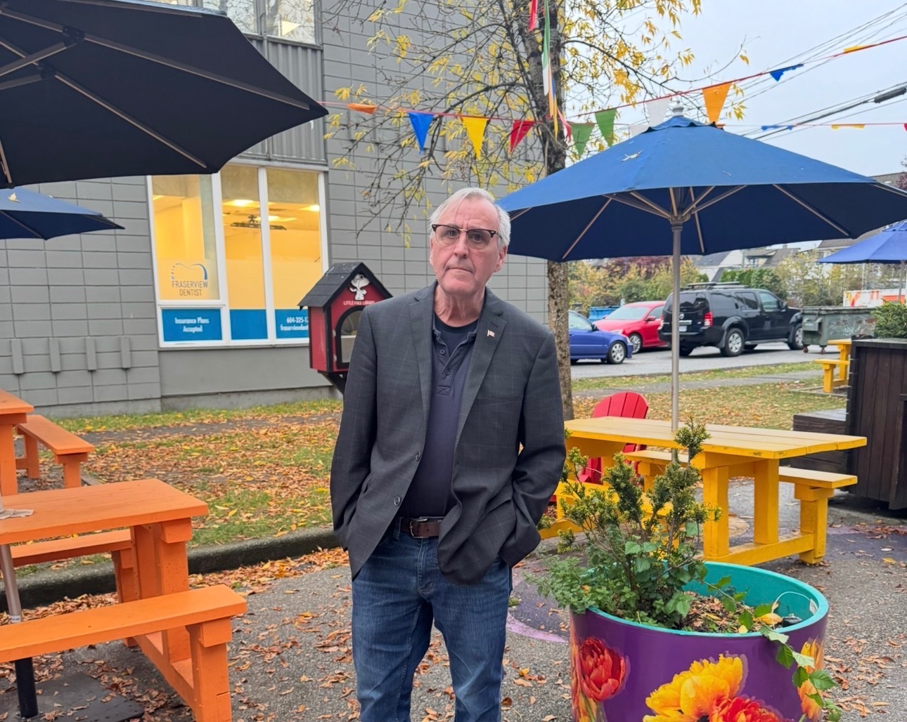 John standing at 48th & Fraser